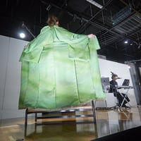 手描きぼかし重ね染め小紋「かぐや姫」