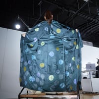 絞り染め型染め絵羽小紋「アメンボ」
