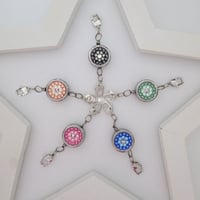 rainbow-colored キーリング  リールキーホルダー