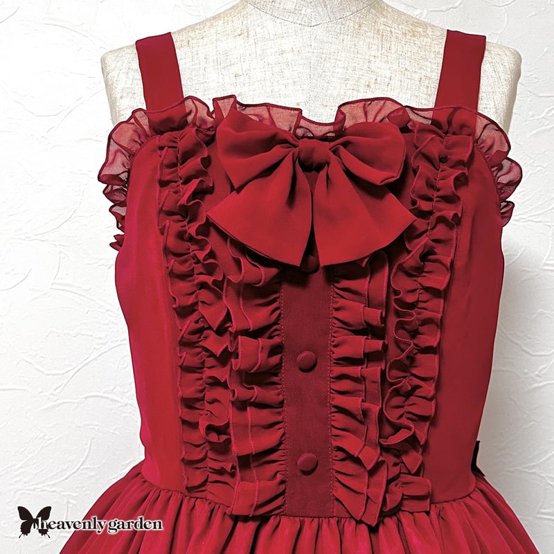 シフォンジャンパースカート・レッド | heavenly garden