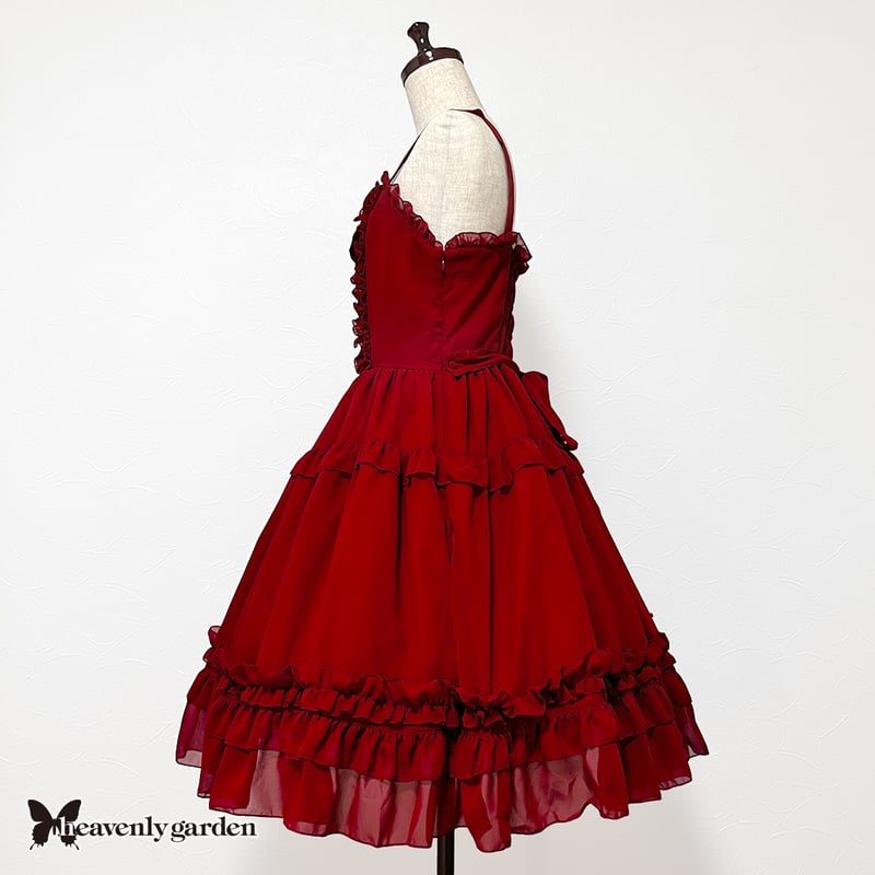 シフォンジャンパースカート・レッド | heavenly garden