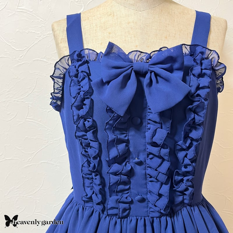 シフォンジャンパースカート・ブルー | heavenly garden