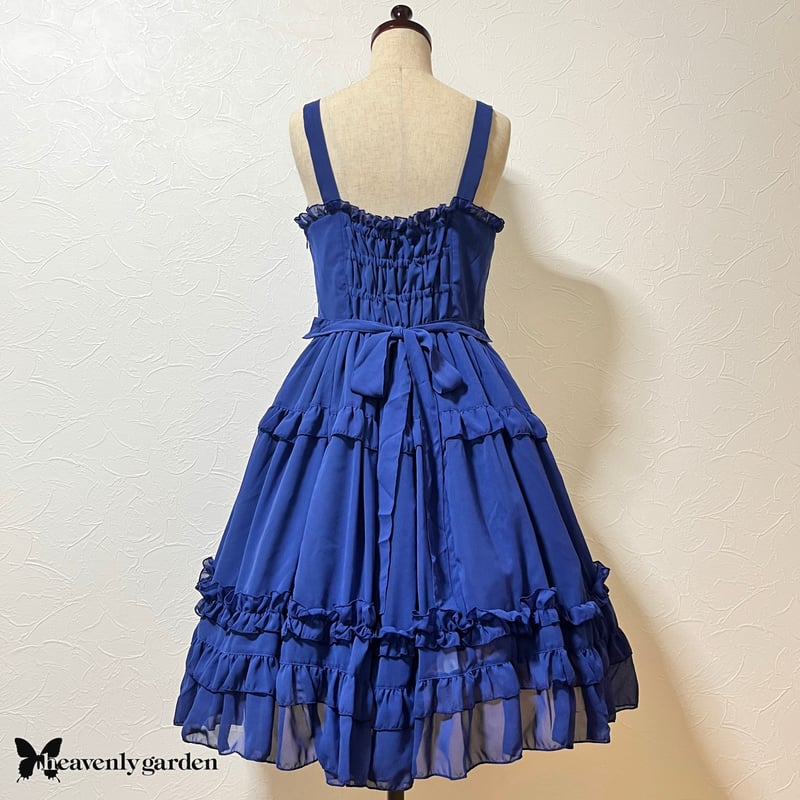 シフォンジャンパースカート・ブルー | heavenly garden