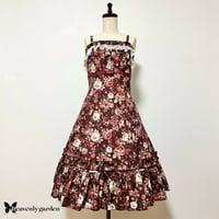 シフォンジャンパースカート・レッド | heavenly garden シフォンジャンパースカート・レッド | heavenly garden