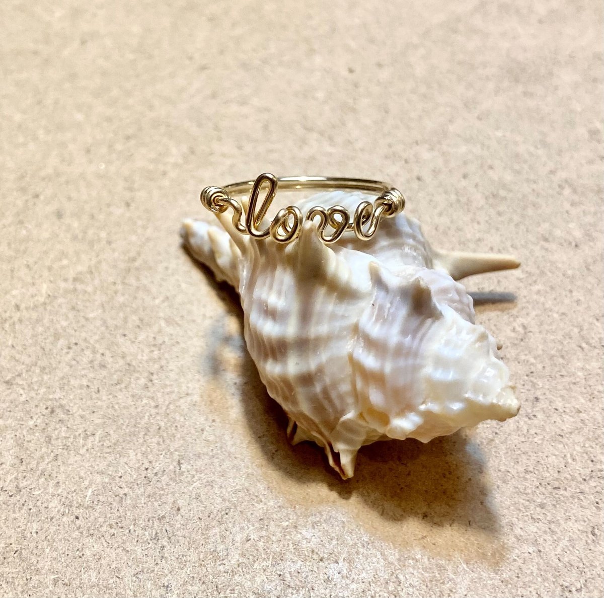 14kgf製ワイヤーネームリング（レタードリング） | myu_wire 高品質