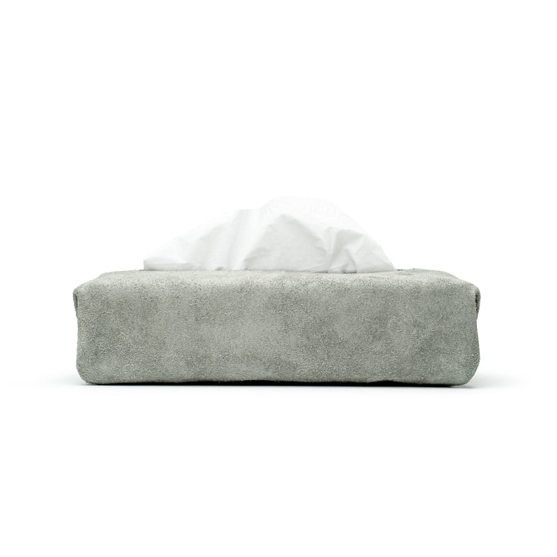 サイズフリーのティッシュカバー TISSUE BOX COVER / GRAY | fabrik