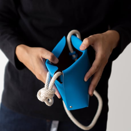 ロープのポーチ　ROPE / BLUE