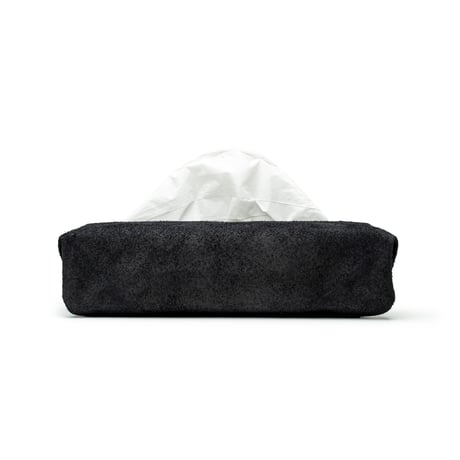 サイズフリーのティッシュカバー TISSUE BOX COVER / BLACK