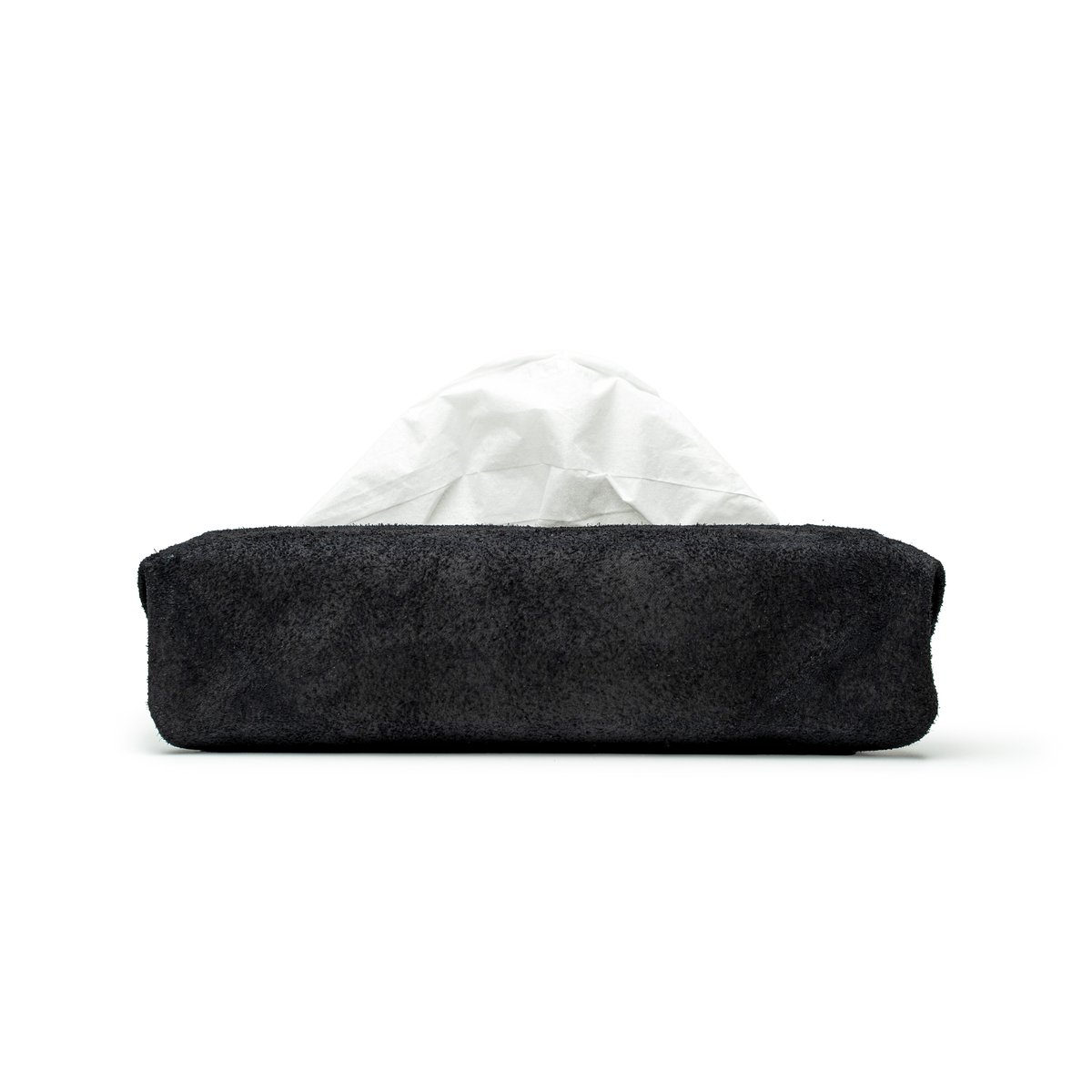 ハンドメイド　ボックスサイズティッシュ　携帯ケース　⌘ big-berry 黒 サイズフリーのティッシュカバー TISSUE BOX COVER / BLACK | fabrik