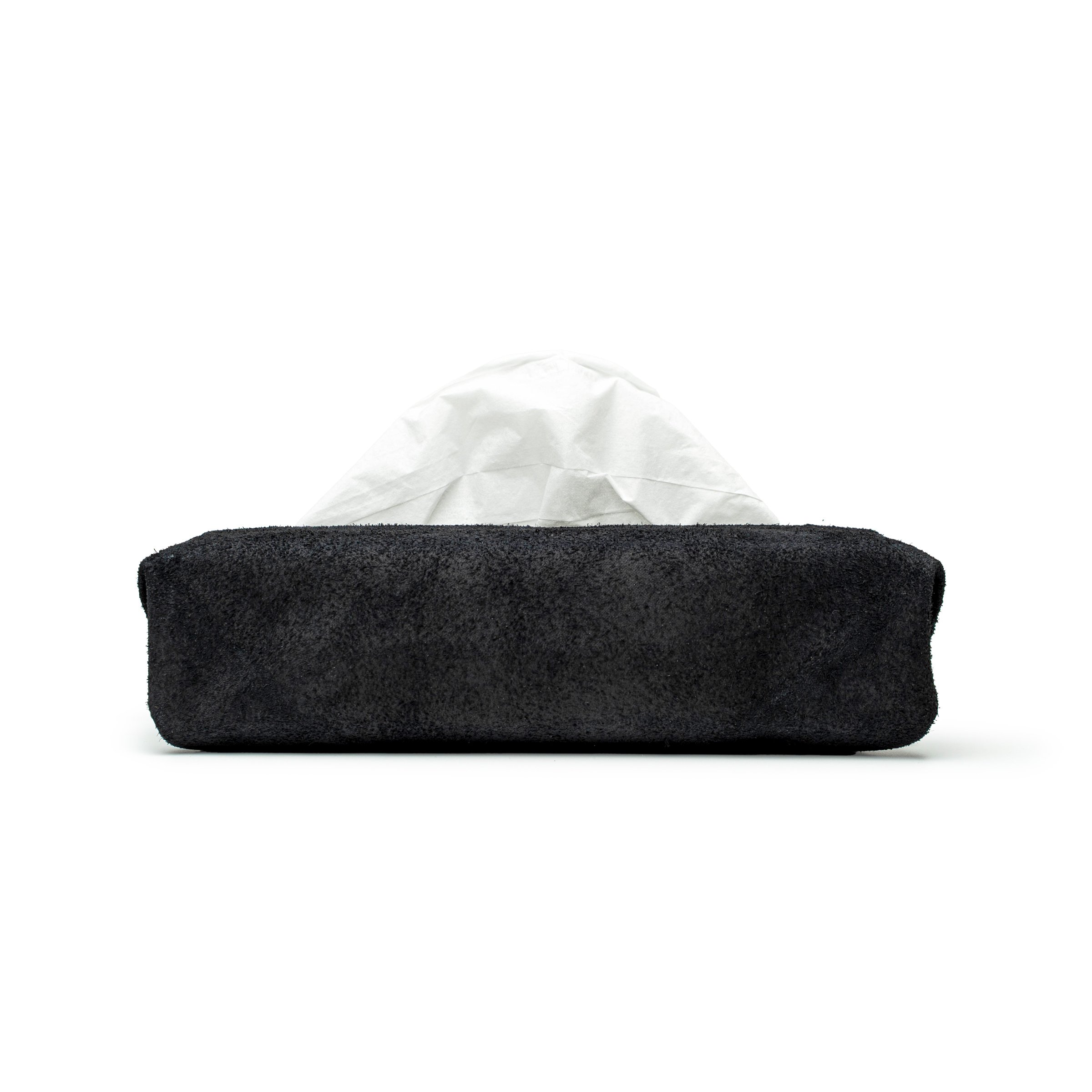 サイズフリーのティッシュカバー TISSUE BOX COVER / BLACK | fabrik サイズフリーのティッシュカバー TISSUE BOX COVER / BLACK | fabrik