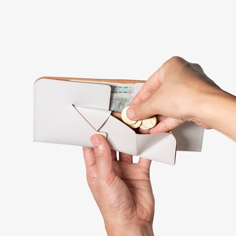 コインケースが取り外せる財布　BI-FOLD WALLET & [FLIP] / FABRIK TURQUOISE
