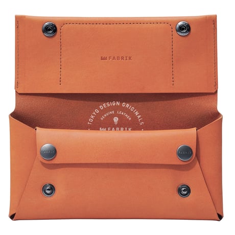 コンパクト設計の長財布　LONG WALLET / BRICK RED
