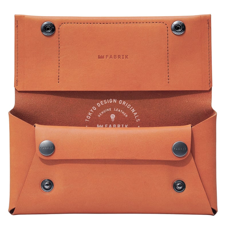 コンパクト設計の長財布 LONG WALLET / BRICK RED | fabrik