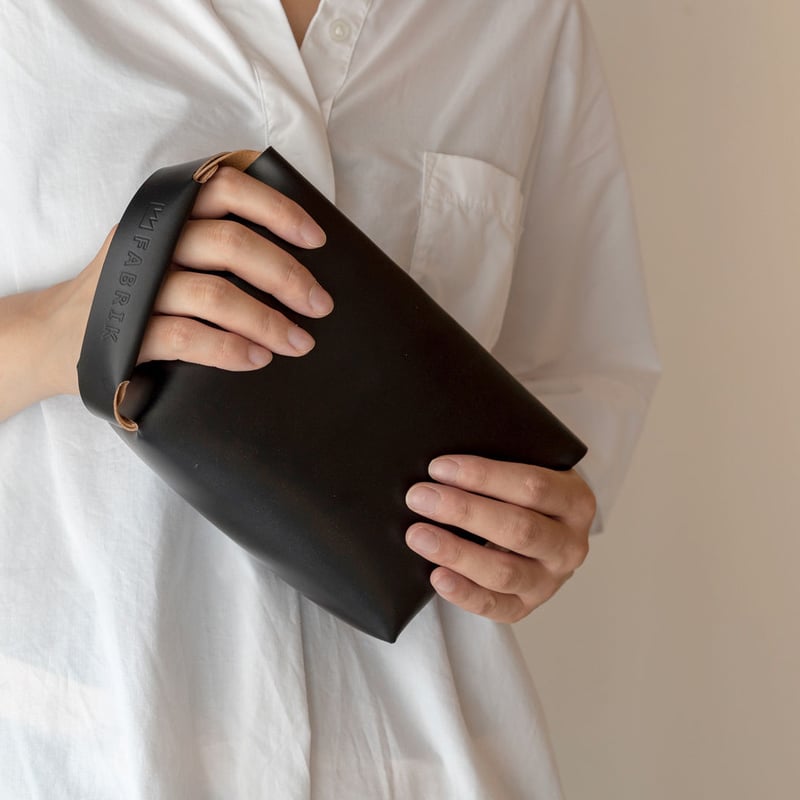 ハンドルポーチ ハンドルポーチ HANDLE POUCH / BLACK | fabrik