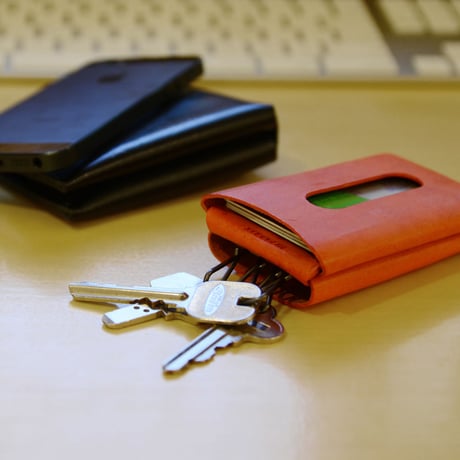 カードも入るキーケース　KEY CASE & CARD / LEMON