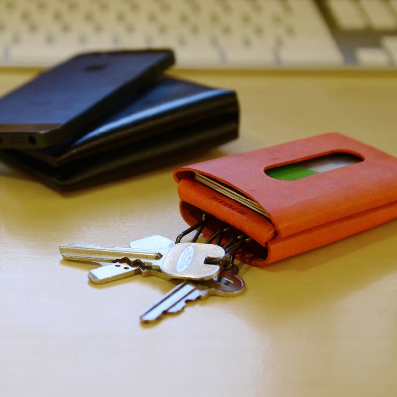カードも入るキーケース KEY CASE & CARD / LEMON | fabrik