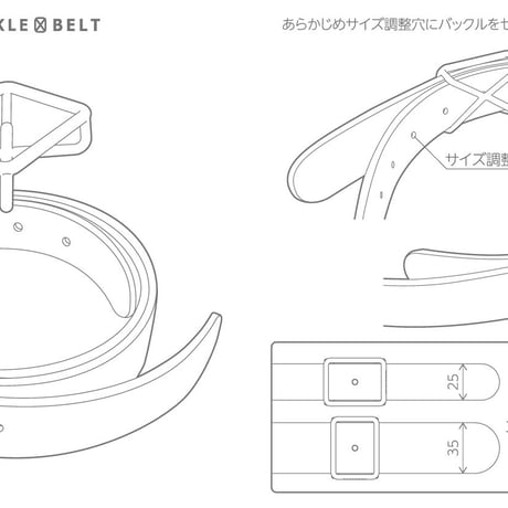 ベルト　BUCKLExBELT / BLACK