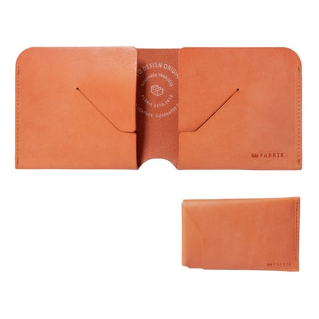 コインケースが取り外せる財布　BI-FOLD WALLET & [FLIP] / BRICK RED