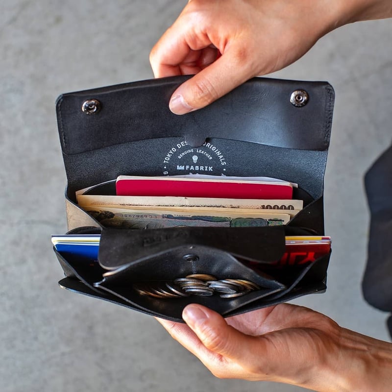 多彩な長財布 LONG WALLET:P / BLACK | fabrik 多彩な長財布 LONG WALLET:P / BLACK | fabrik