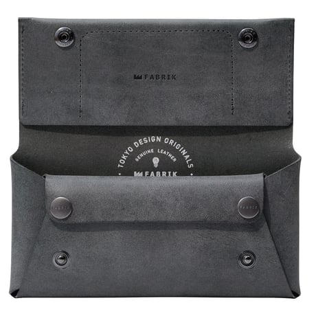 コンパクト設計の長財布　LONG WALLET / BLACK