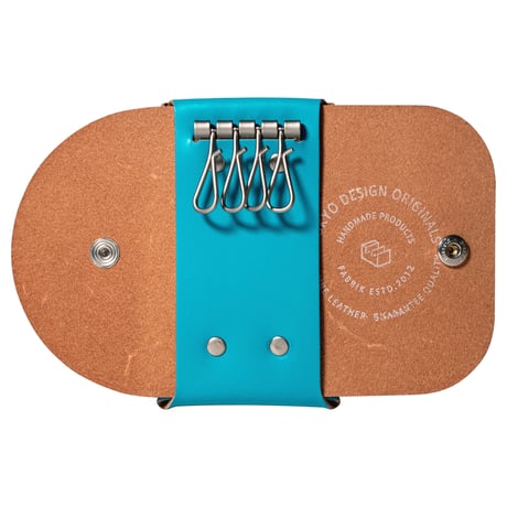カードも入るキーケース　KEY CASE & CARD / FABRIK TURQUOISE