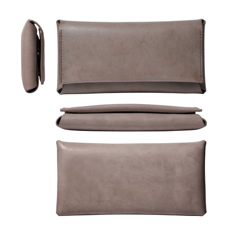 コンパクト設計の長財布　LONG WALLET / CHOCOLATE