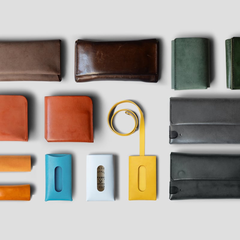 多彩な長財布 LONG WALLET:P / ICE WHITE | fabrik