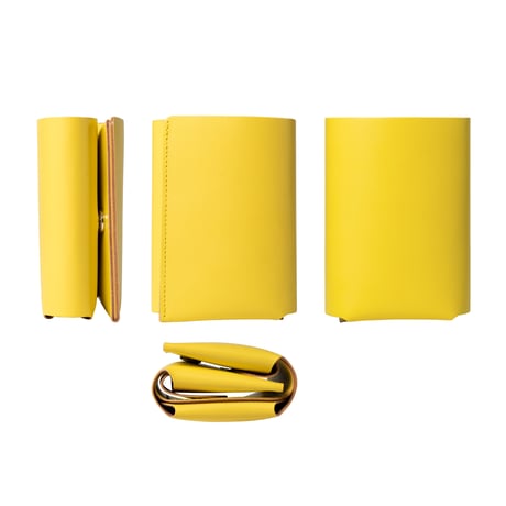 しっかり入ってコンパクトな財布　TRI-FOLD WALLET / LEMON