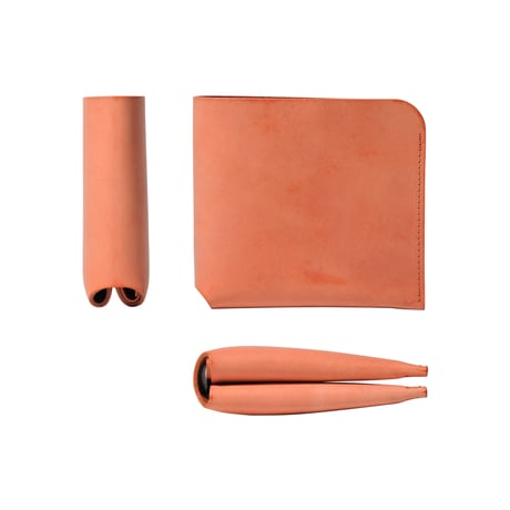 コインケースが取り外せる財布　BI-FOLD WALLET & [FLIP] / BRICK RED