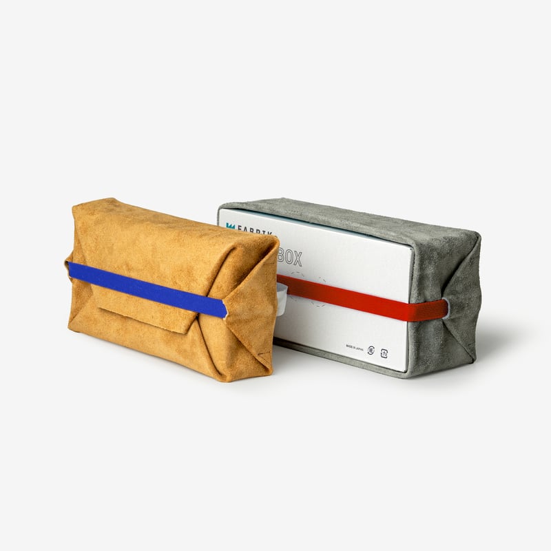 サイズフリーのティッシュカバー TISSUE BOX COVER / BLACK | fabrik