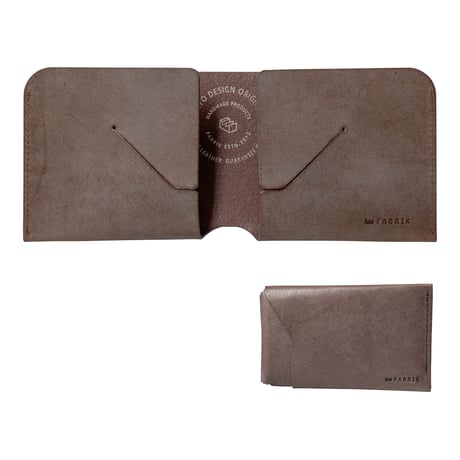 コインケースが取り外せる財布　BI-FOLD WALLET & [FLIP] / CHOCOLATE