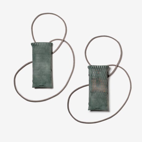 フィットするポーチ　MESH / DARK GREEN
