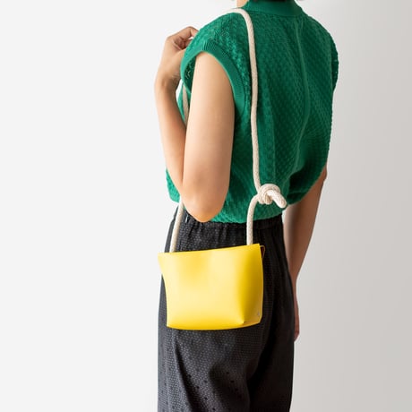 ロープのポーチ　ROPE / YELLOW