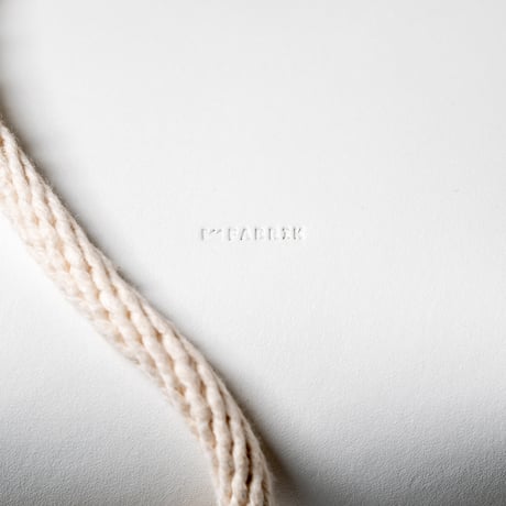ロープのポーチ　ROPE / WHITE