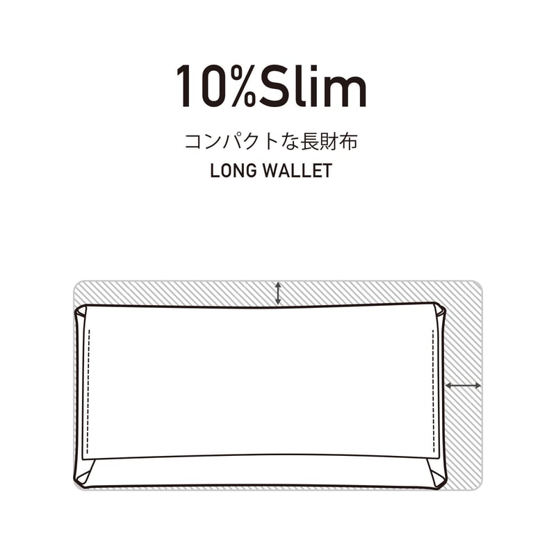 コンパクト設計の長財布 LONG WALLET / BRICK RED | fabrik