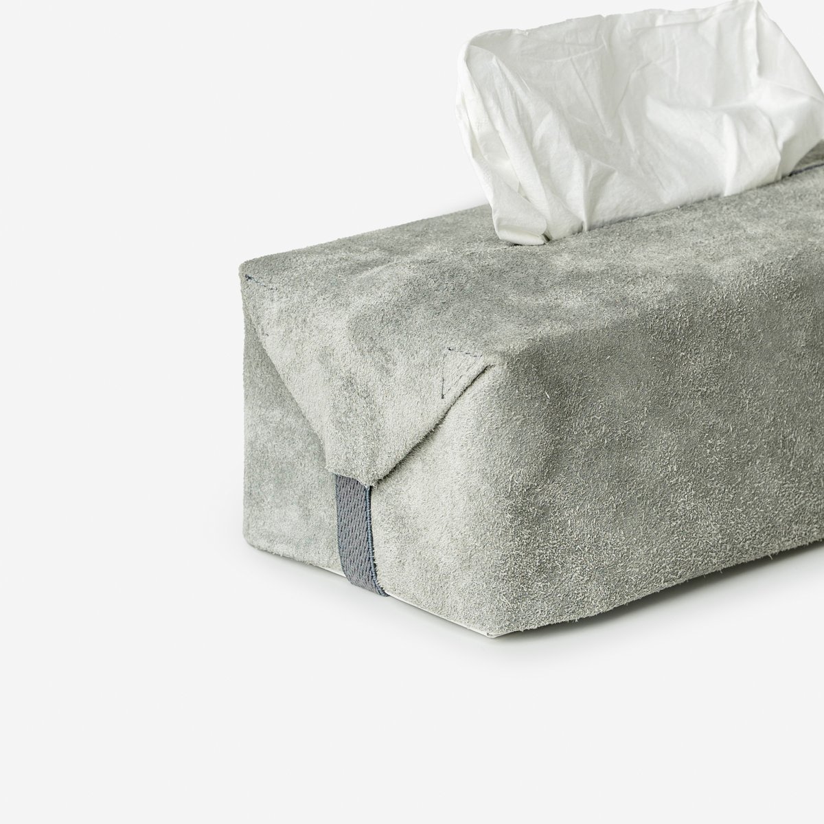 サイズフリーのティッシュカバー TISSUE BOX COVER / GRAY | fabrik