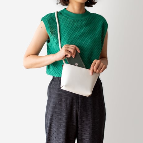 ロープのポーチ　ROPE / WHITE
