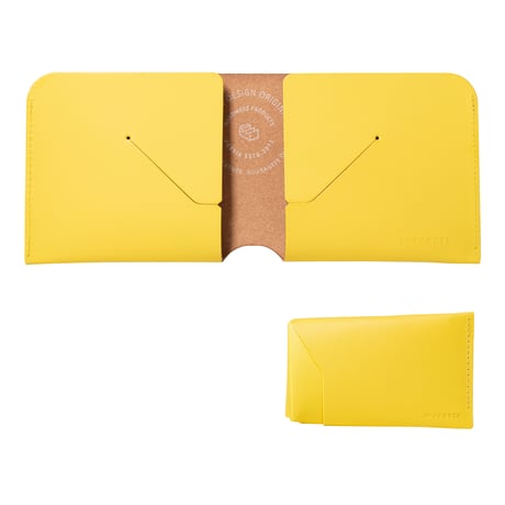 コインケースが取り外せる財布　BI-FOLD WALLET & [FLIP] / LEMON