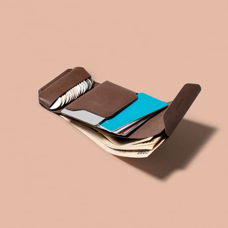 ミニマム＋αの財布　METRO / CHOCOLATE