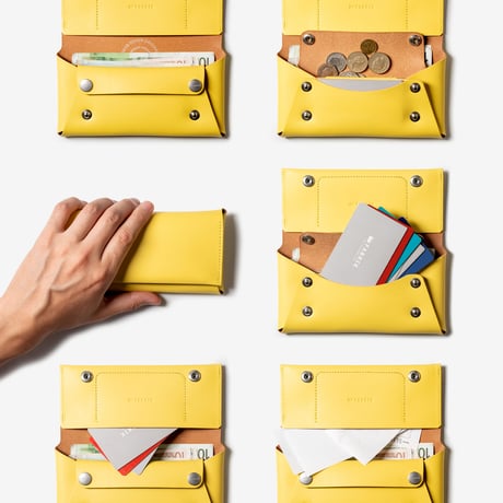 コンパクト設計の長財布　LONG WALLET / LEMON