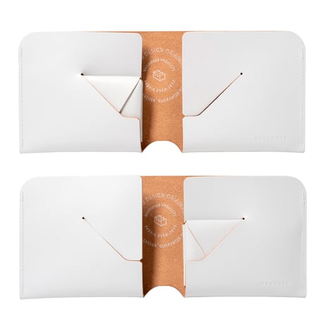 コインケースが取り外せる財布　BI-FOLD WALLET & [FLIP] / ICE WHITE