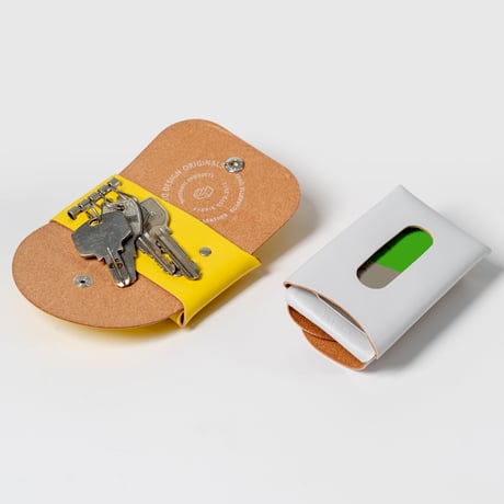 カードも入るキーケース　KEY CASE & CARD / LEMON