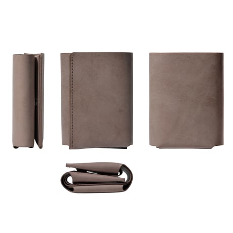 しっかり入ってコンパクトな財布　TRI-FOLD WALLET / CHOCOLATE