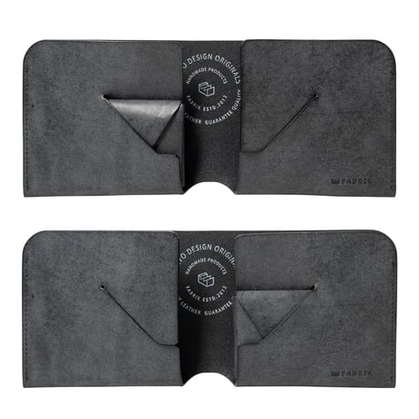 コインケースが取り外せる財布　BI-FOLD WALLET & [FLIP] / BLACK