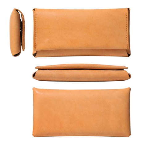 コンパクト設計の長財布　LONG WALLET / CAMEL