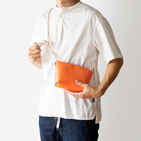 ロープのポーチ　ROPE / ORANGE