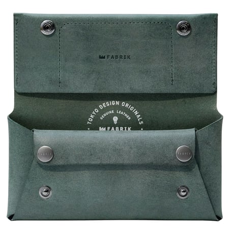 コンパクト設計の長財布　LONG WALLET / DARK GREEN