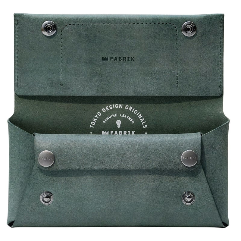 長財布 you a use Roto wallet (Deep green) コンパクト設計の長財布 LONG WALLET / DARK GREEN | fabrik