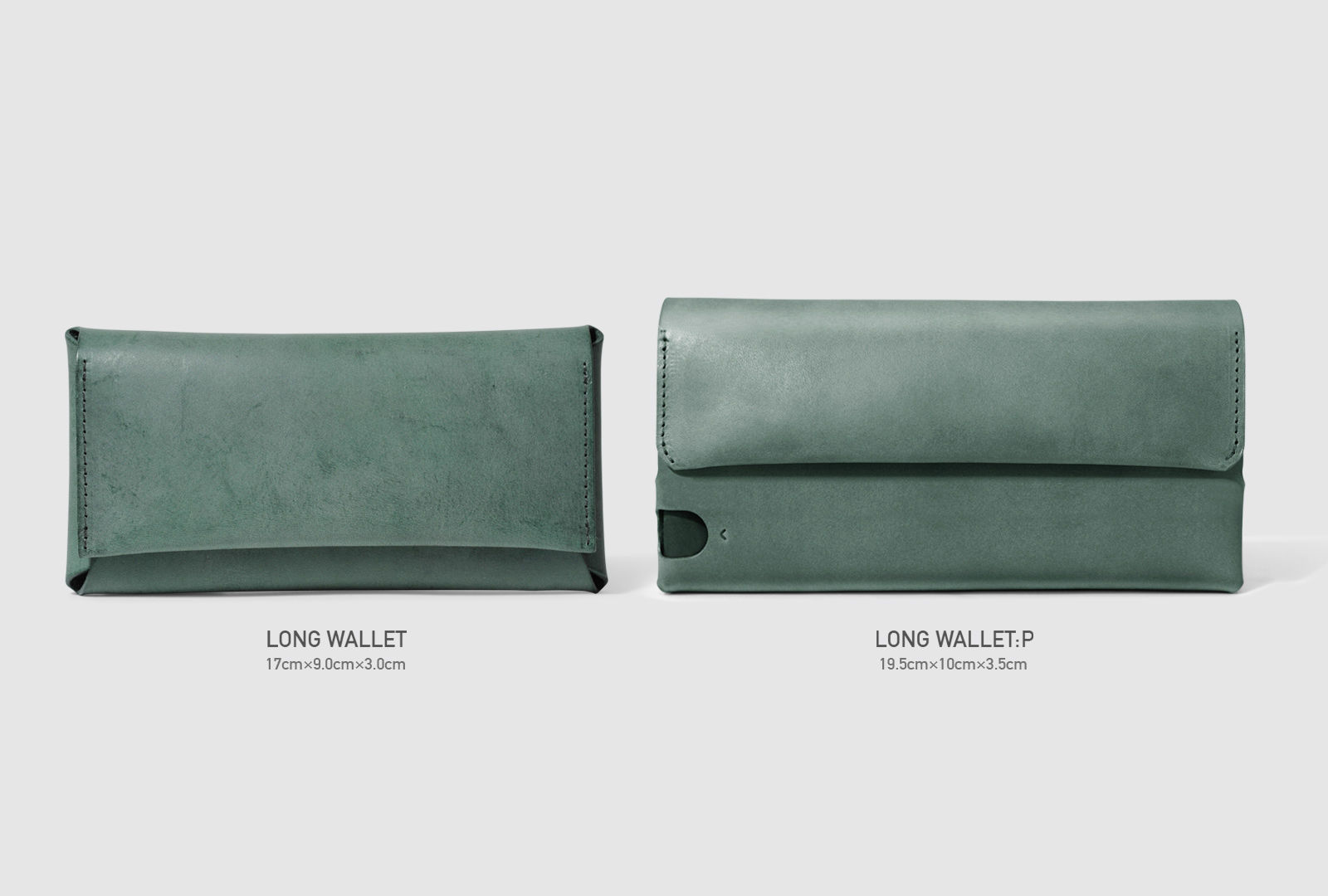 多彩な長財布 LONG WALLET:P / DARK GREEN | fabrik