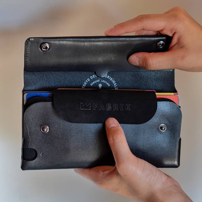 多彩な長財布 LONG WALLET:P / BLACK | fabrik 多彩な長財布 LONG WALLET:P / BLACK | fabrik